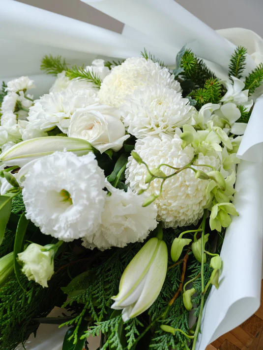 Silent Support Floral Wrap